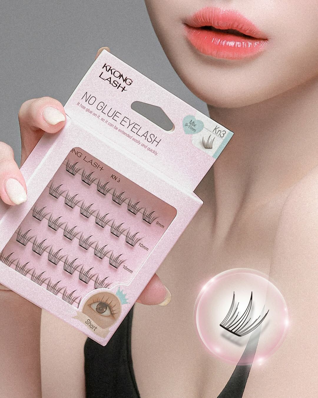 KKONGLASH 無膠水假眼睫毛 𝐍𝑶 𝑮𝑳𝑼𝑬 𝑬𝒀𝑬𝑳𝑨𝑺𝑯𝑬𝑺 𝑲𝑵𝟏