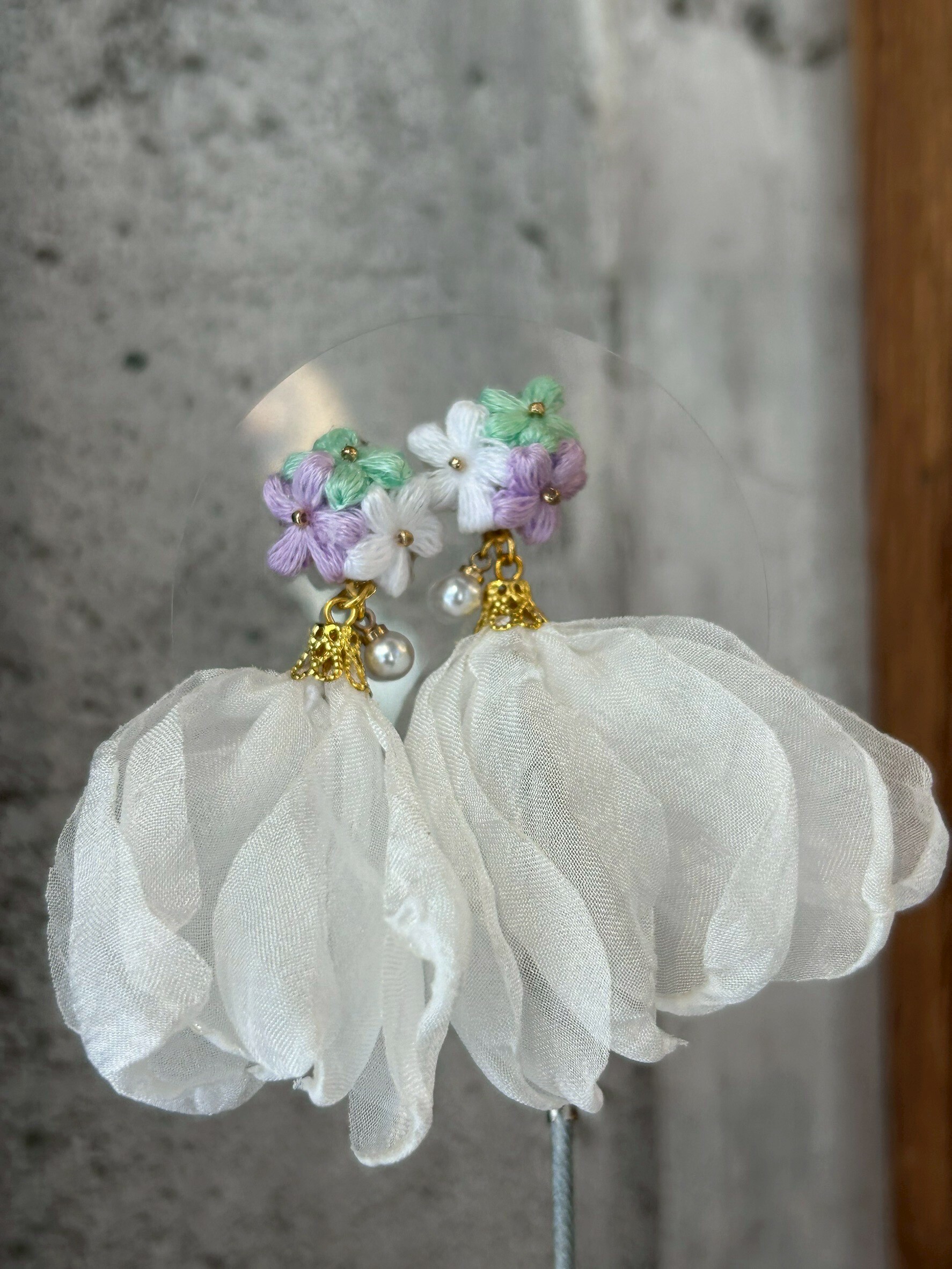 [ihana style] 夢幻流蘇耳環 | 耳針 | NO.23