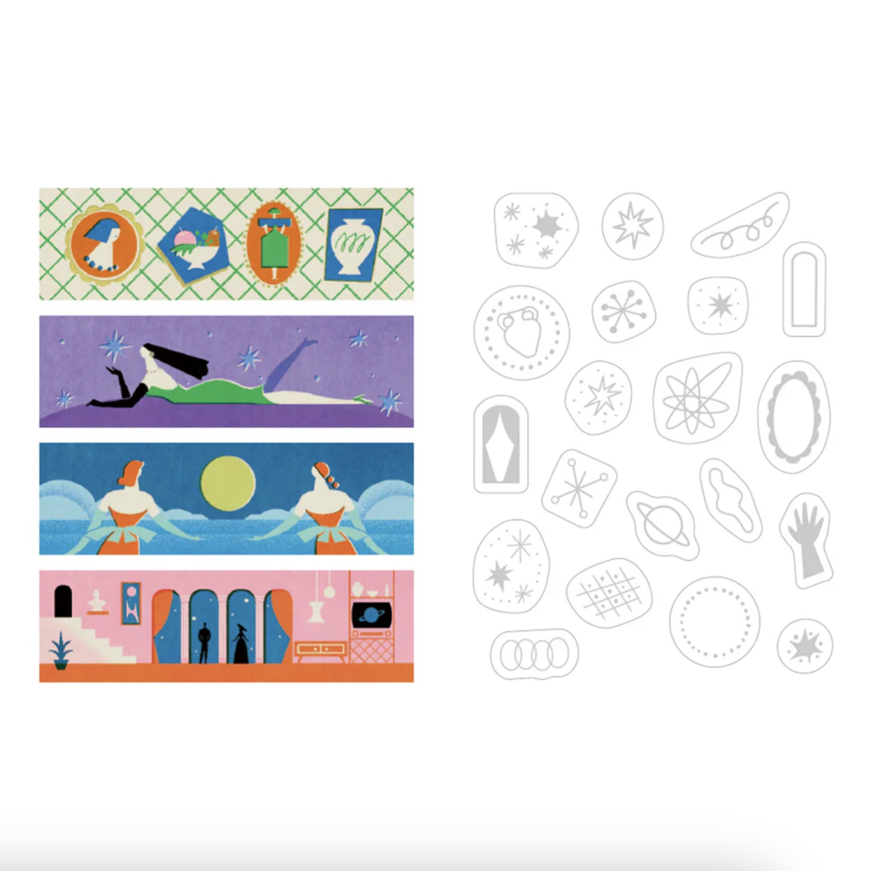 KITTA｜行星（C002）卡片式和紙膠帶