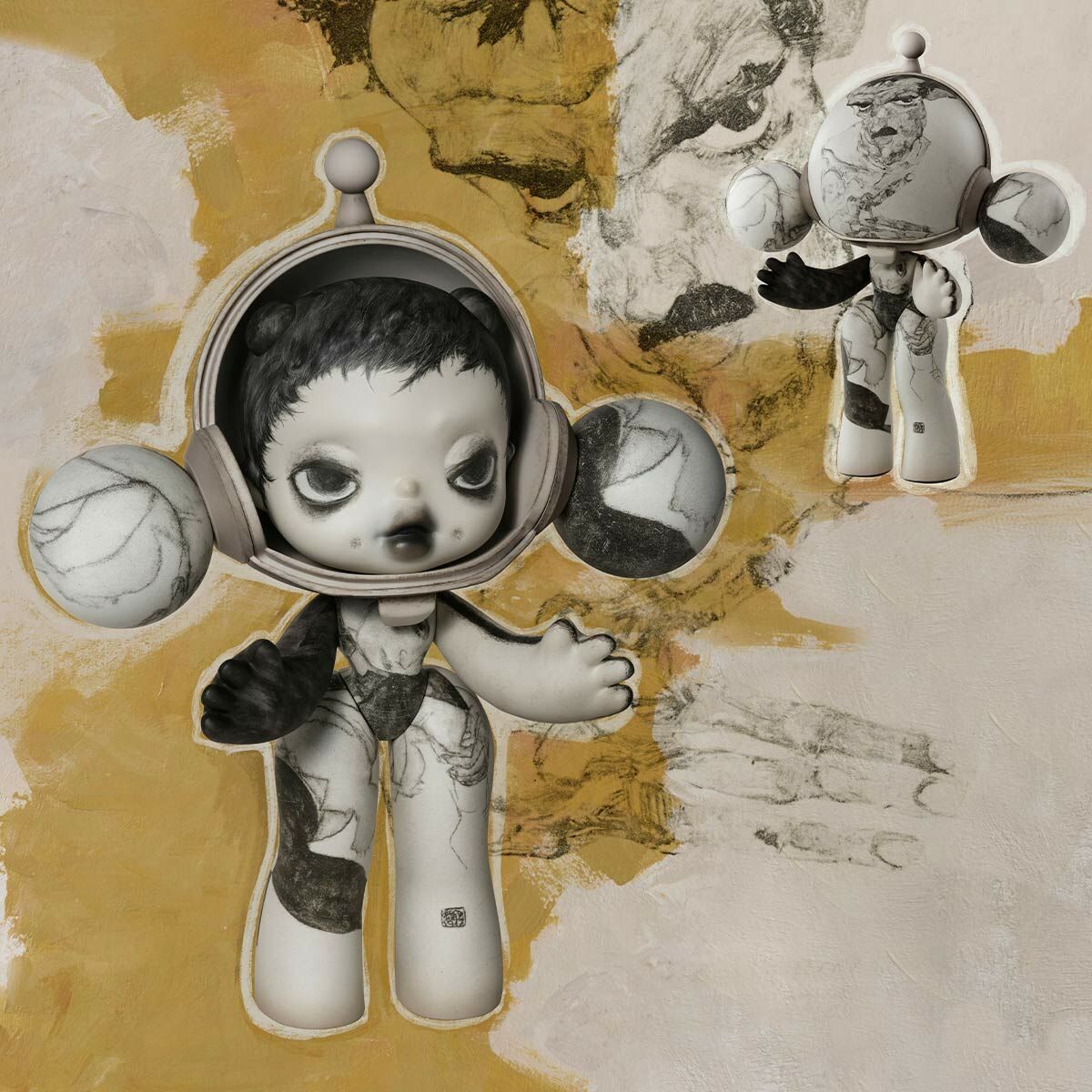 POP MART MEGA α SKULLPANDA 400% 埃貢·席勒