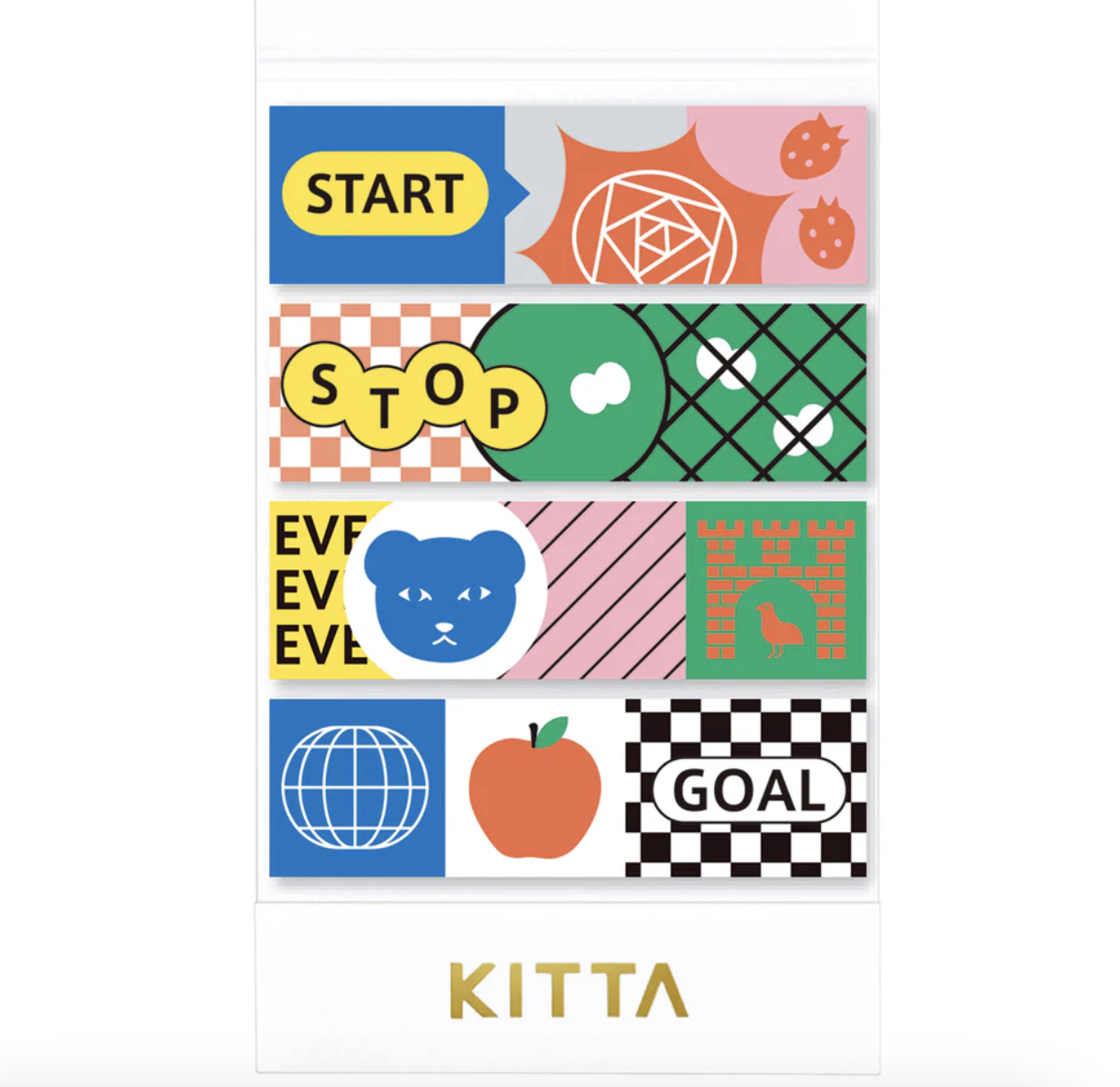 KITTA｜桌遊（Z002）卡片式和紙膠帶