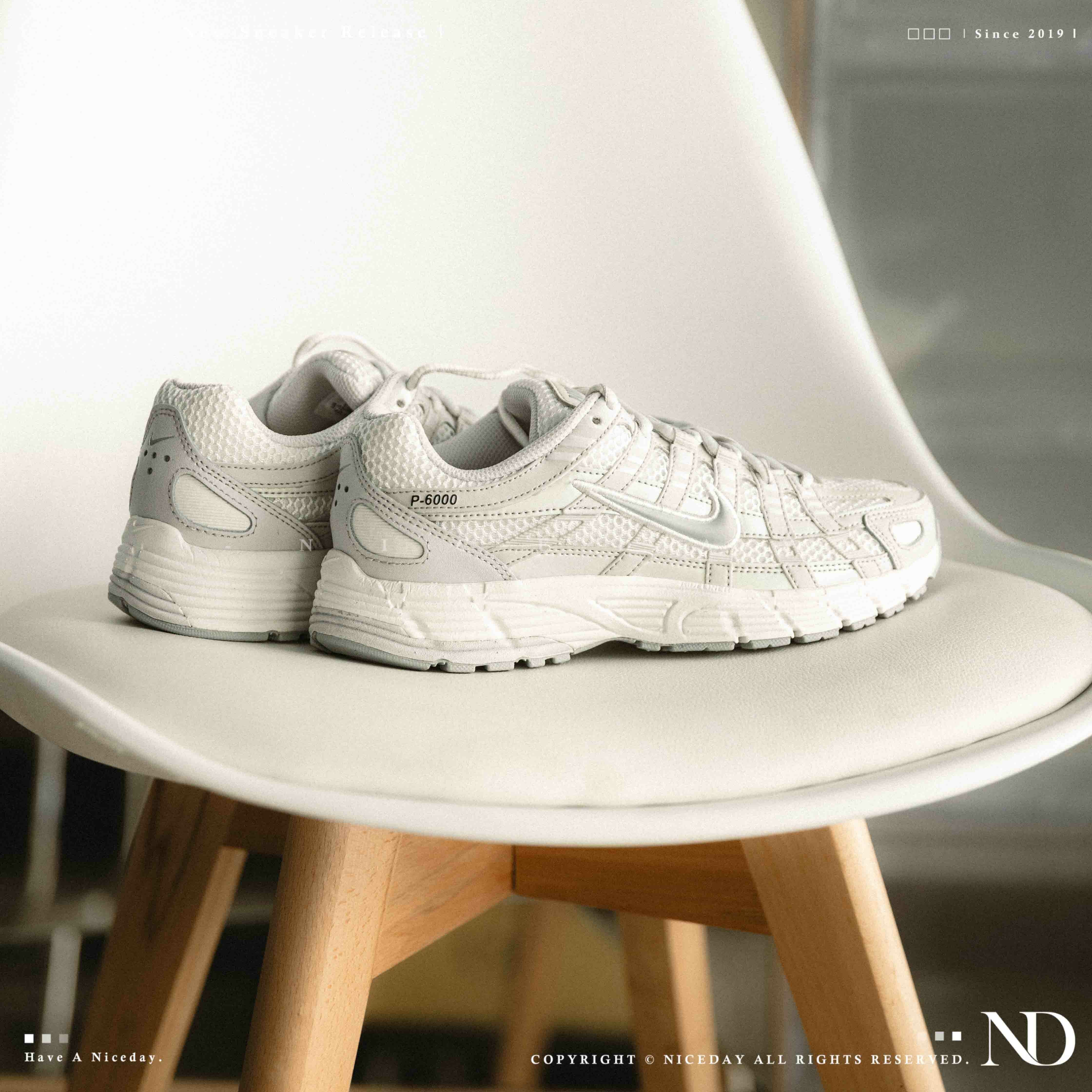 NICEDAY 現貨 NIKE P6000 SE 珍珠白 白灰 復古 白 女鞋 IF1756-100