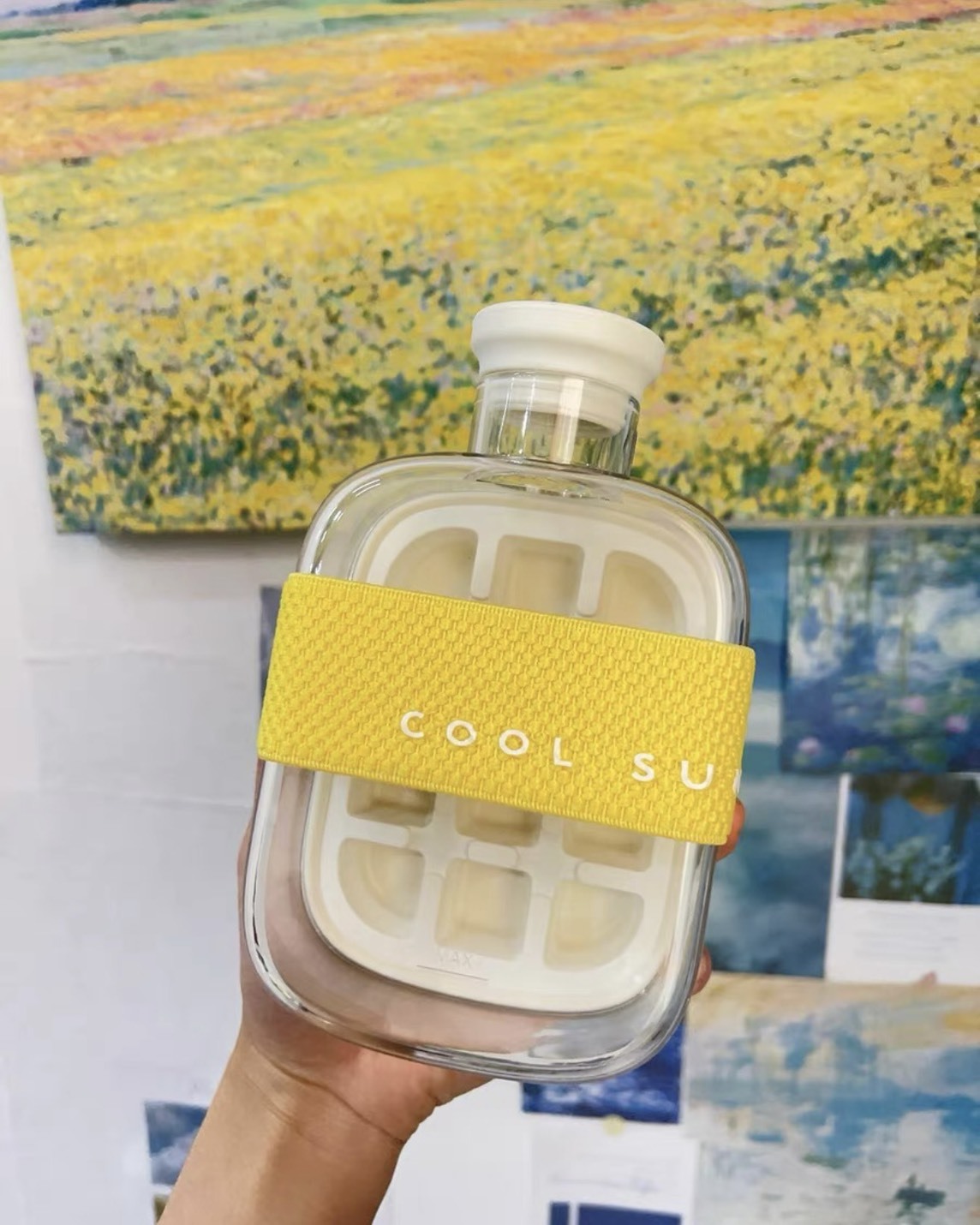 <兩件免運費>零接觸冰格 按壓式冰塊盒 冷飲杯 冰塊杯