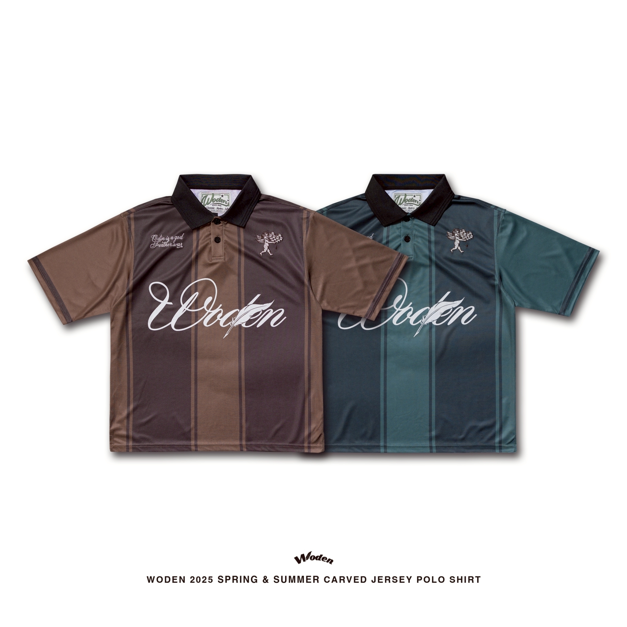 WODEN 2025 Spring & Summer 009 Carved Jersey POLO Shirt