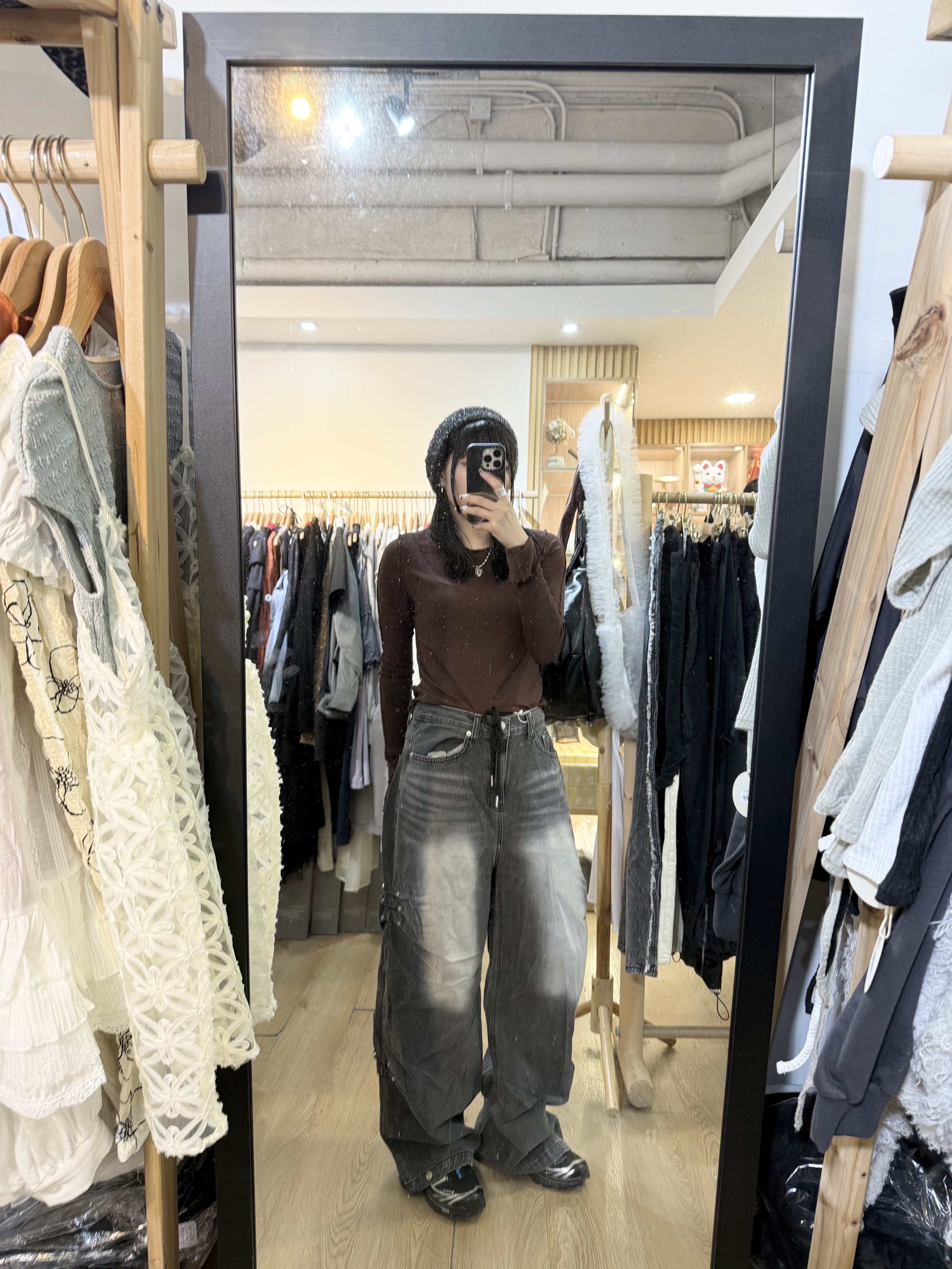 現貨 窩釘牛仔褲