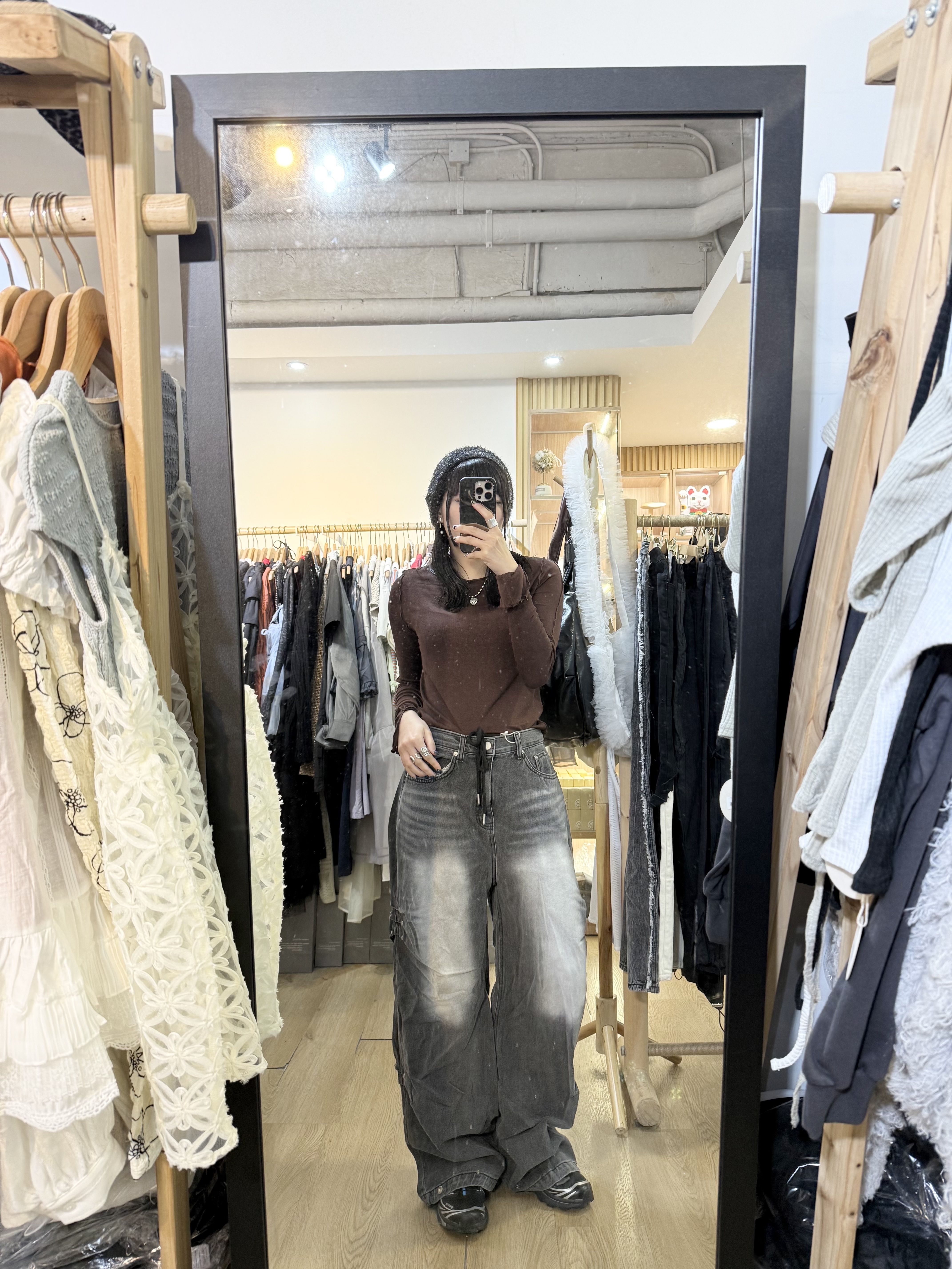 現貨 窩釘牛仔褲