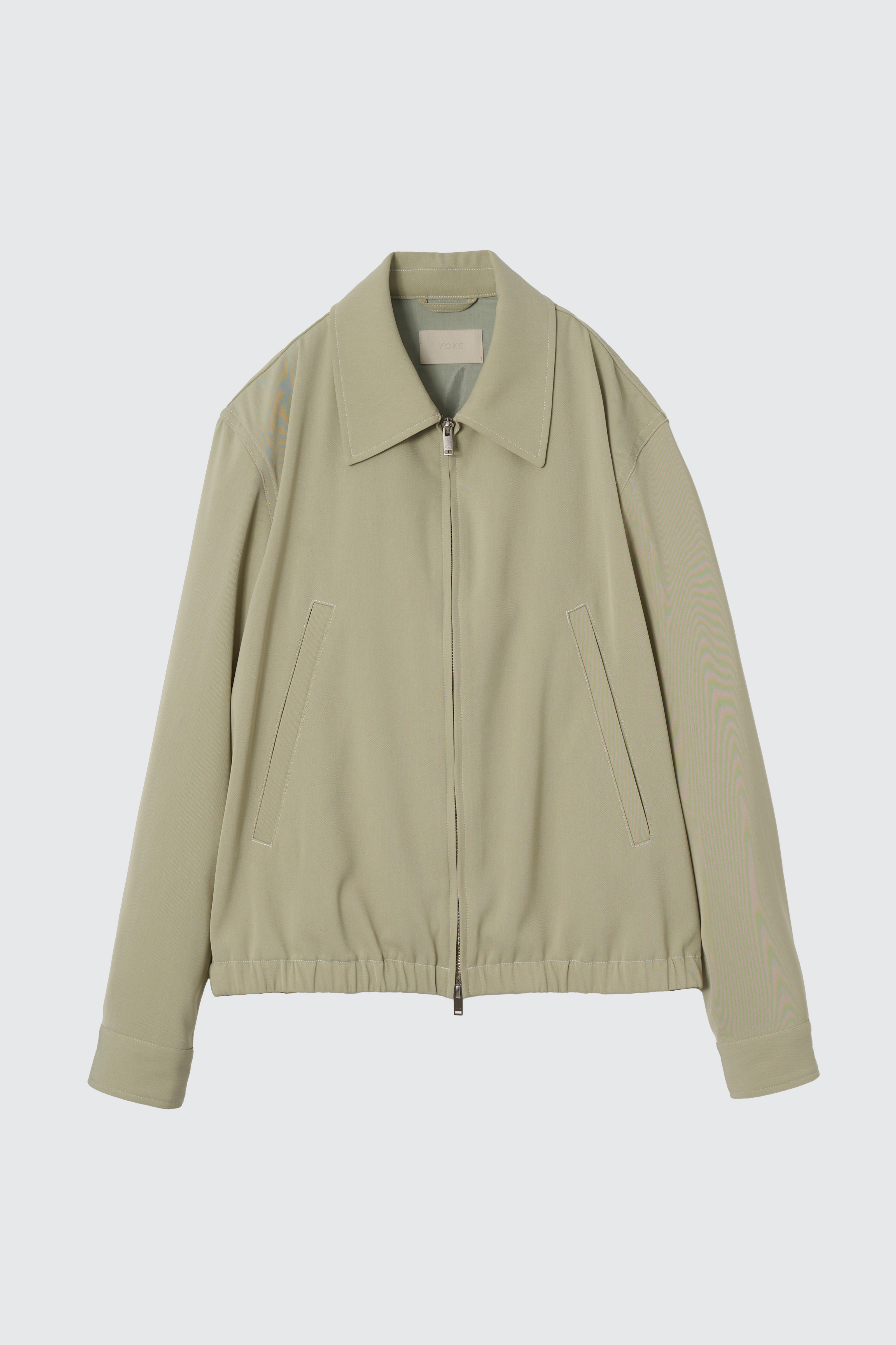 YOKE FRONT ZIP SHIRT BLOUSON FRONT ZIP BLOUSON(1 BLACK): YOKE