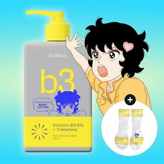 《Olive Young連線》b.clinicx b3 Brightening Body Lotion 300ml Set (+sock)