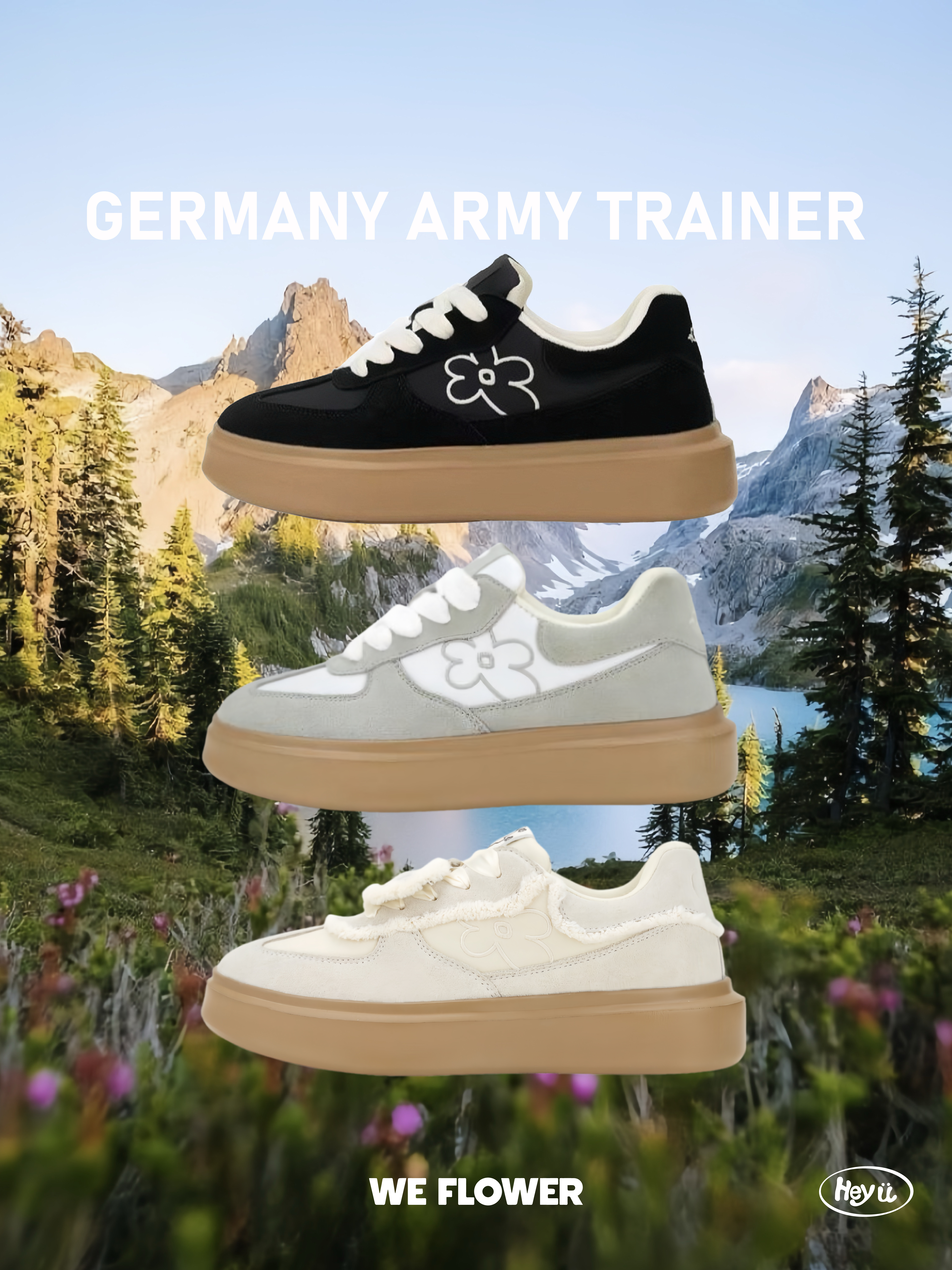 WE FLOWER Germany Army Trainer（黑/灰/奶茶）