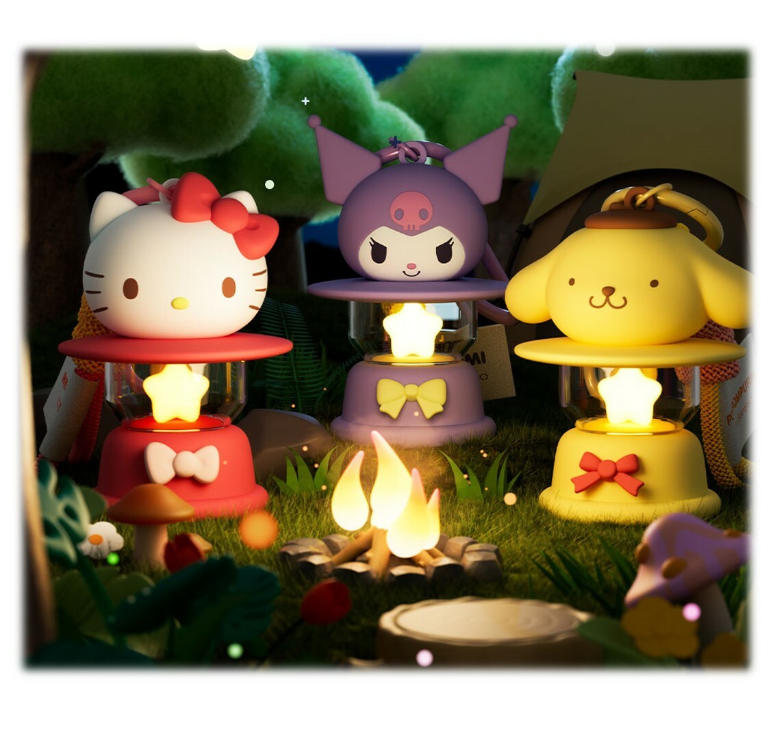 PC狗 Sanrio | 發光小夜燈掛件鎖匙扣 | 飾物