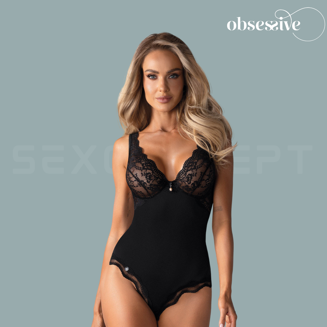 Obsessive - Luvae teddy black - S/M/L/XL
