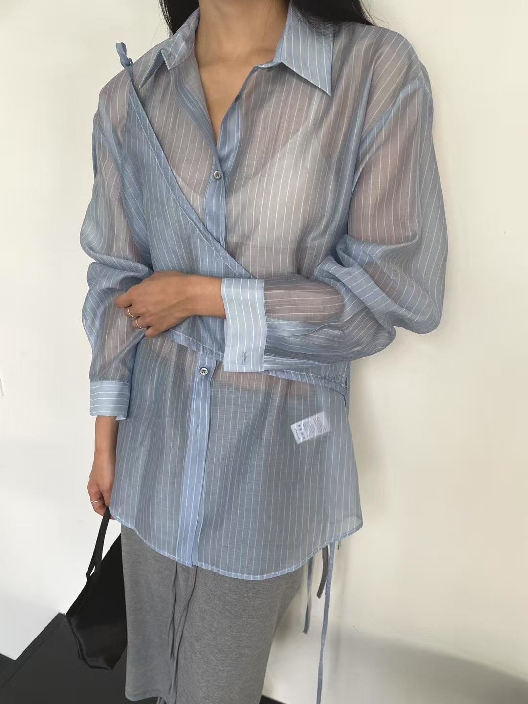微透設計條紋襯衫