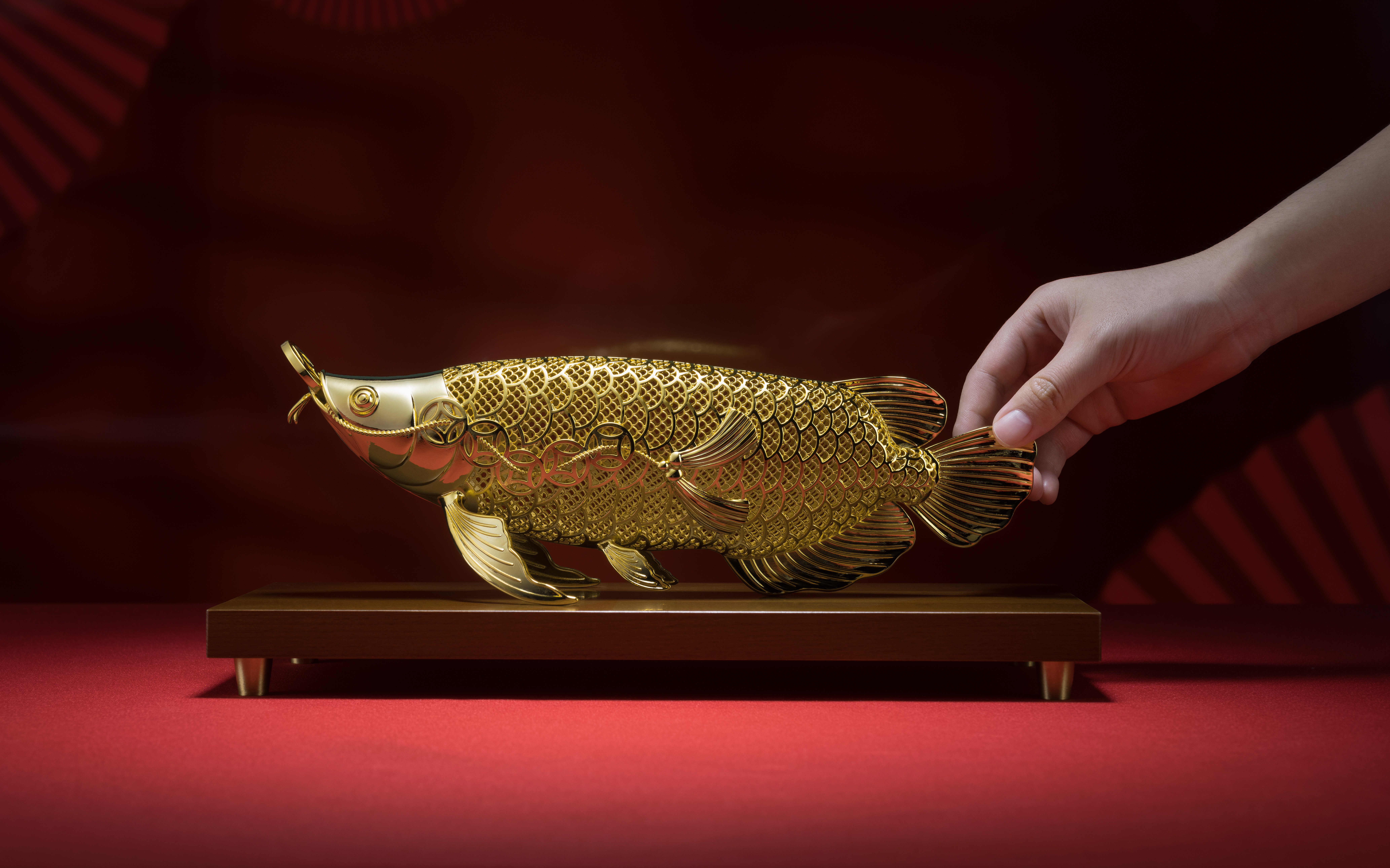 花絲金龍魚(鍍金版)