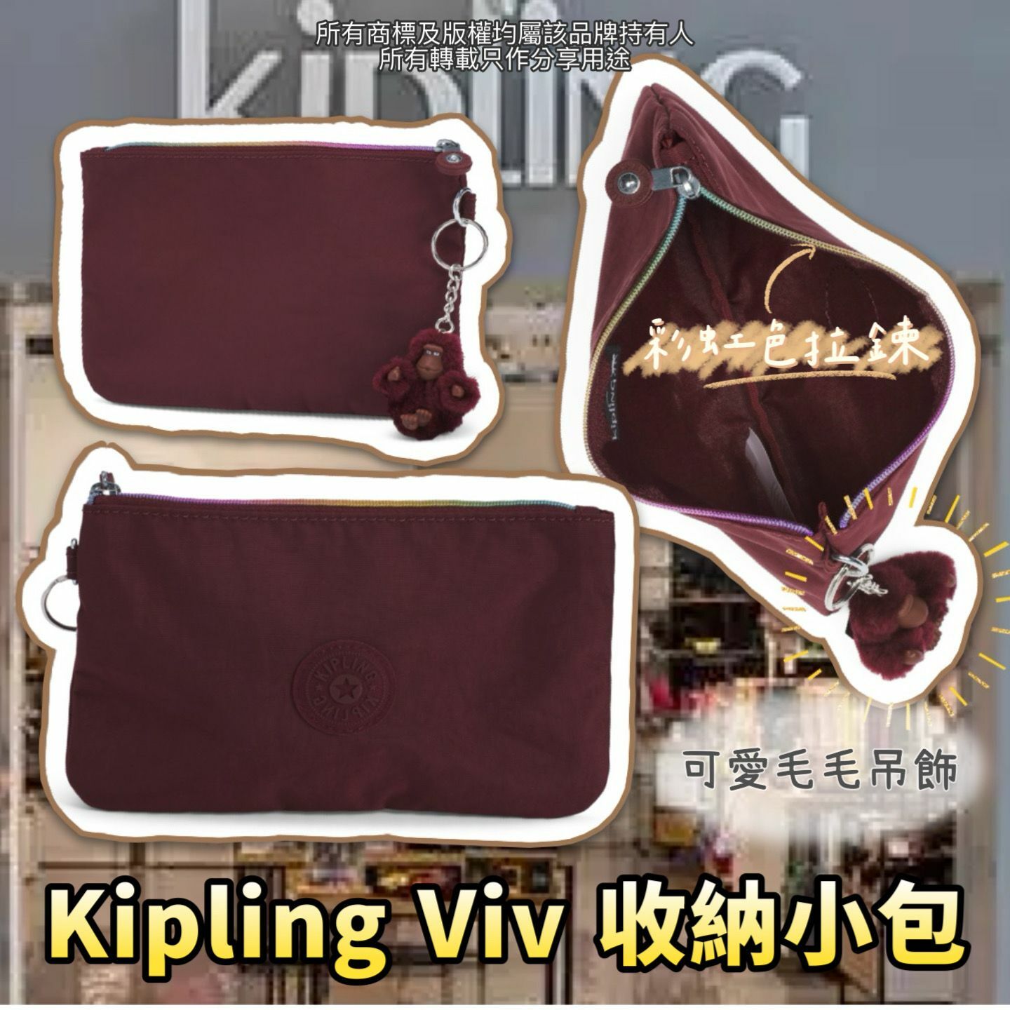 【預購】Kipling G040363 Viv收納小包