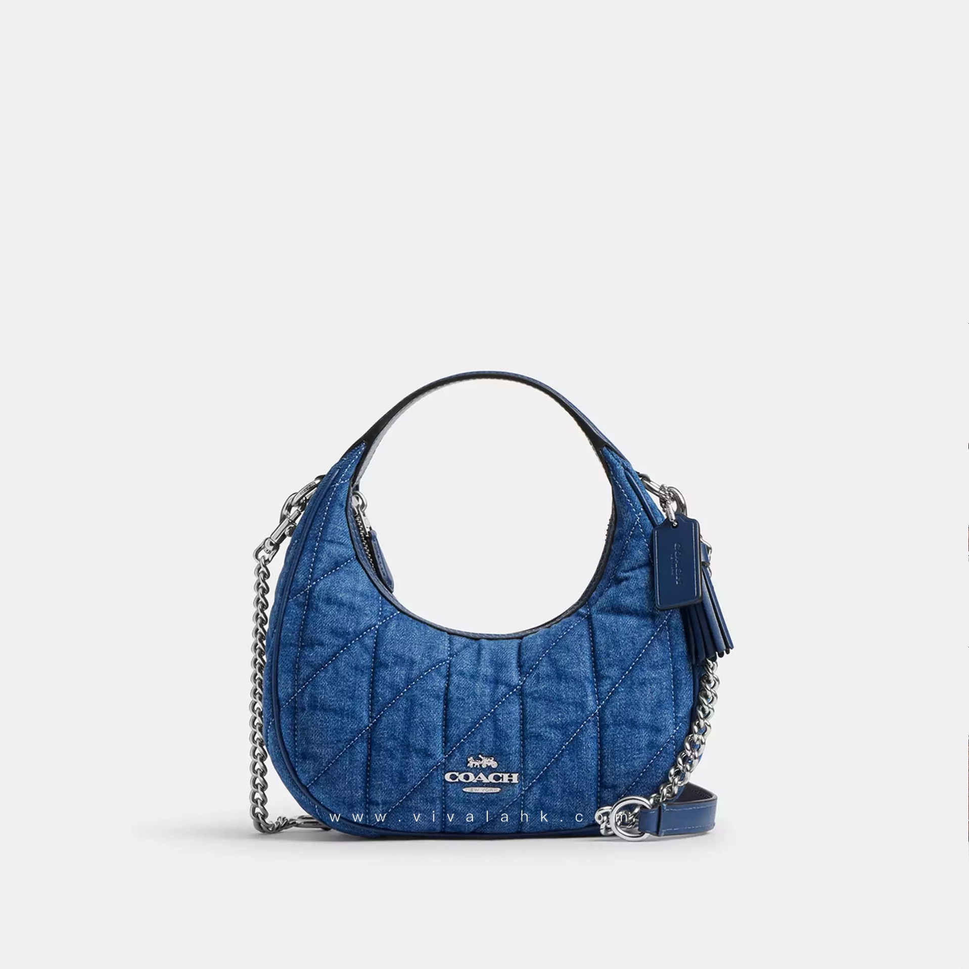 Coach - Carmen 手提+斜孭多用袋 (Mini) (繡線牛仔布) (CAK89)