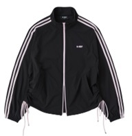 [K] NERDY PNES25JK0301 W'S RIBBON WINDBREAKER,BLACK, PNES25JK0301 (KN17)