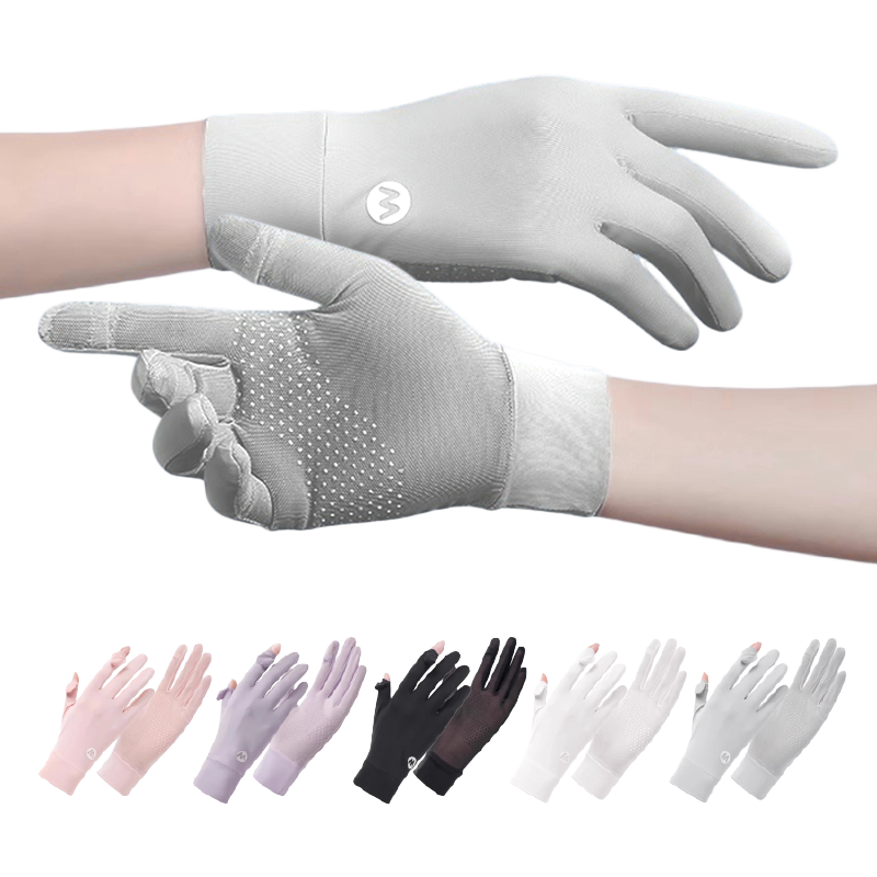 可觸屏冰絲防曬手套