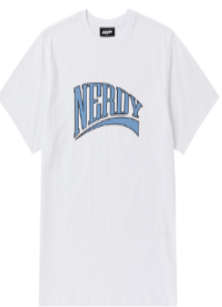 [K] NERDY PNEU24ST2000 BIG ARCH LOGO S/S T-SHIRT,WHITE, PNEU24ST2000 (KN37)