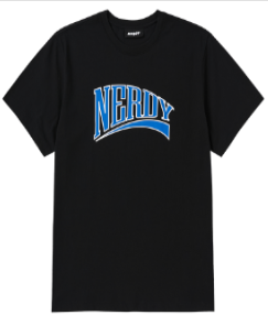 [K] NERDY PNEU24ST2001 BIG ARCH LOGO S/S T-SHIRT,BLACK, PNEU24ST2001 (KN38)