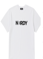 [K] NERDY PNEU24ST0300 BLENK BIG LOGO S/S T-SHIRT(24SS),WHITE, PNEU24ST0300 (KN40)