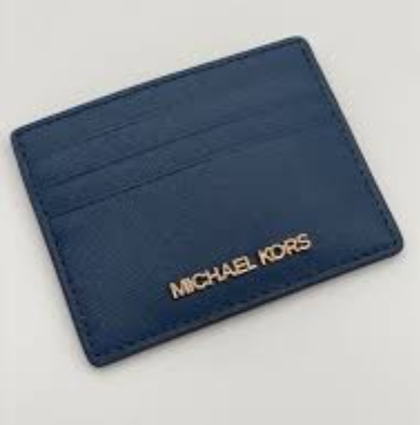 [S] MICHAEL KORS NAVY 35R4GTVD9L LG CARD HOLDER, 196237484963 (SMK1211)