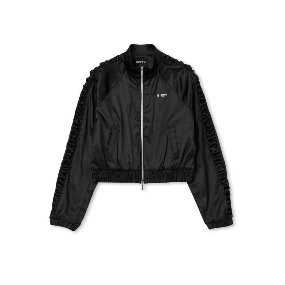 [K] NERDY PNES24TR1001 W'S SATIN TRACK TOP,BLACK, PNES24TR1001 (KN88)