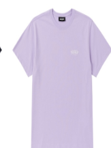 [K] NERDY PNEU24ST1036 SMALL ARCH LOGO S/S T-SHIRT,LIGHT PURPLE, PNEU24ST1036 (KN52)