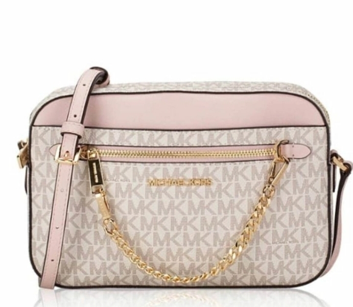 [S] MICHAEL KORS 35S1GTTC9B JET SET ITEM LG EW ZP CHAIN CROSSBODY,POWDER BLUSH, 194900274606 (SMK392)