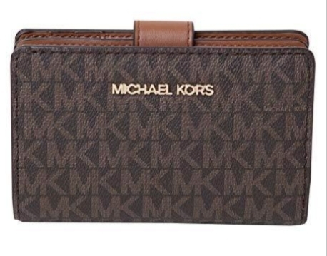 [S] MICHAEL KORS BROWN 35F8GTVF2B MD BIFLD ZP CN WLLET, 192877938514 (SMK1208)