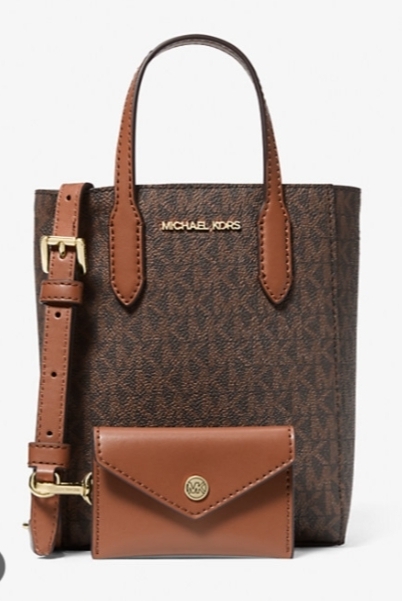 [S] MICHAEL KORS 35F4G2VC0B VINCENT XS XBDY W/ CRD ATTCH,BROWN, 197853079953 (SMK1149)