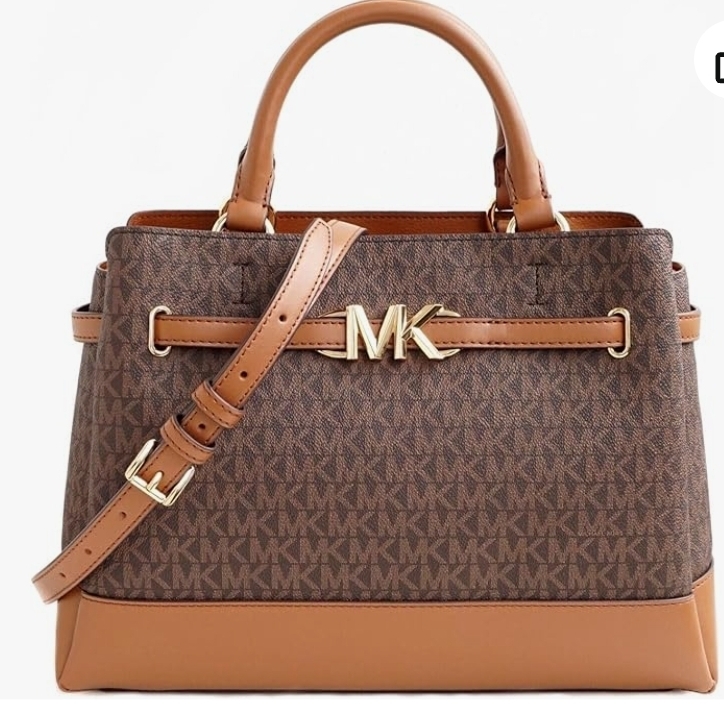 [S] MICHAEL KORS 35F4G6RS3B REED LG CZ BELTED SATCHEL,BROWN, 197853083097 (SMK1171)