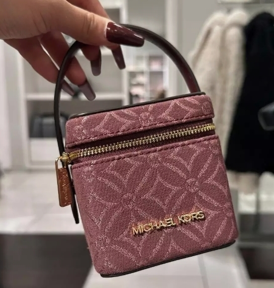 [S] MICHAEL KORS 35F4GD2N0J SANDRINE XS BOX BAG,OXBLOOD MULTI, 197853077157 (SMK1148)