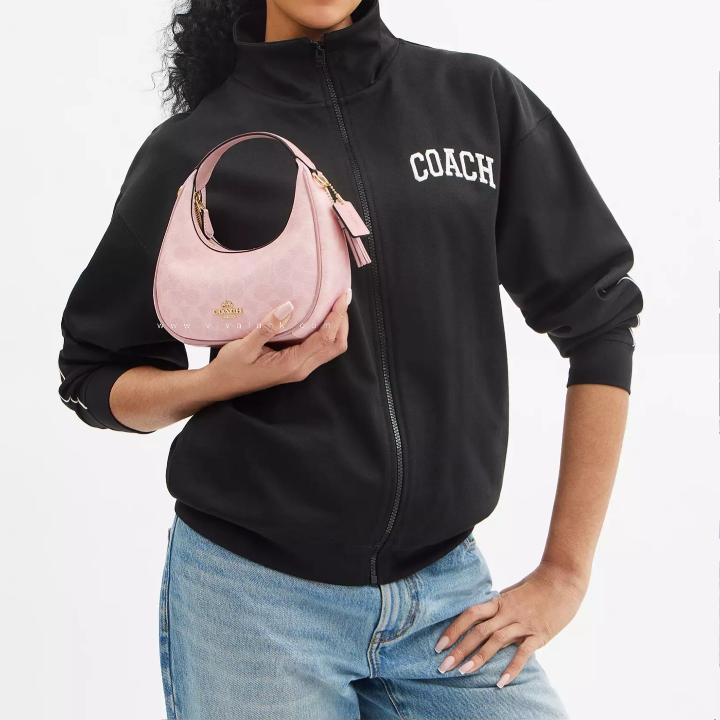 Coach - Carmen 手提+斜孭多用袋 (Mini) (C字暗花) (CAM83)