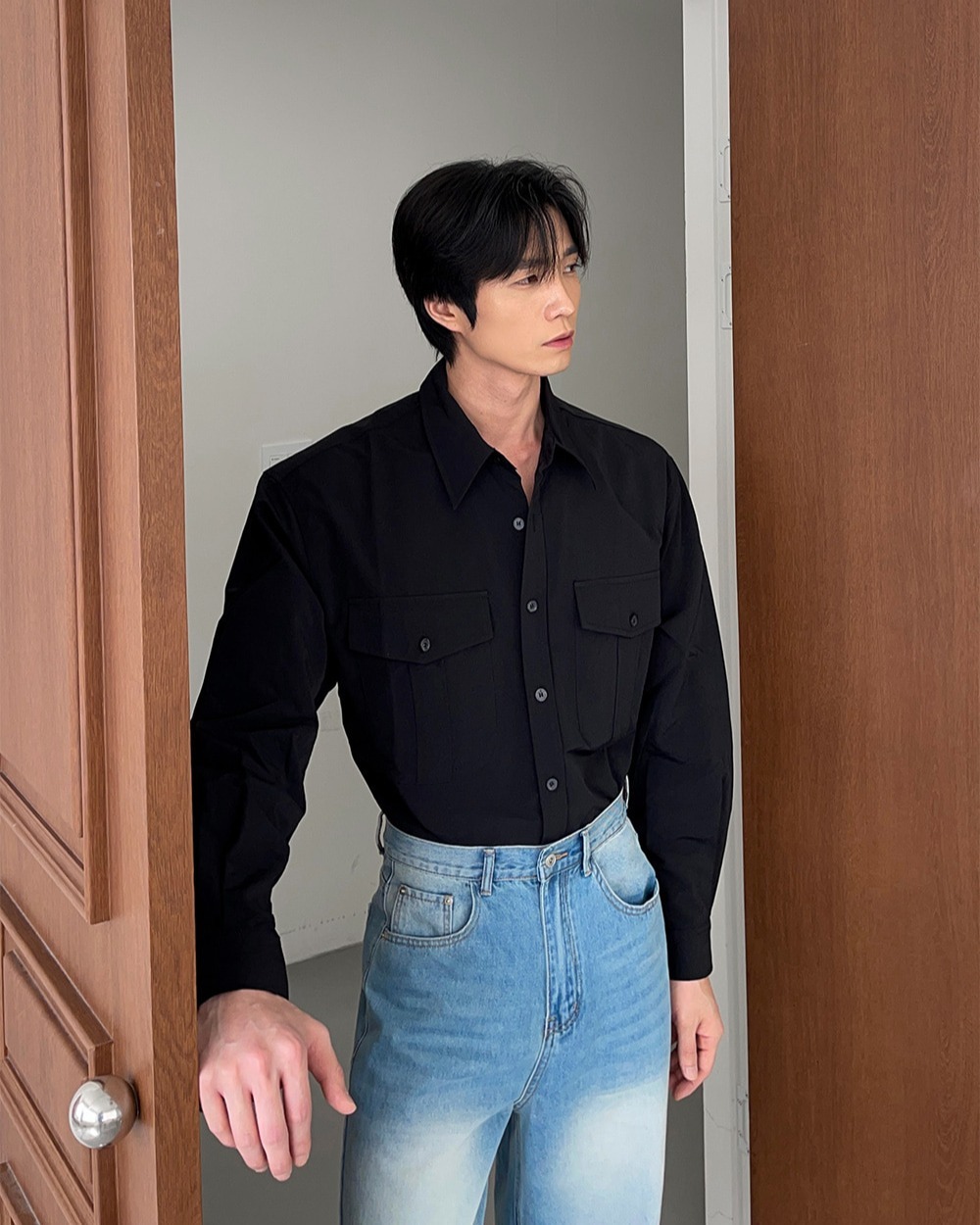 Hunt 雙口袋長袖襯衫