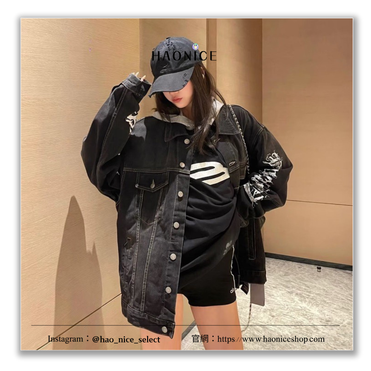 【HAO NICE】上海經銷商🔥Balenciaga 巴黎世家 火焰字母logo元素 水洗復古牛仔外套 休閒外套