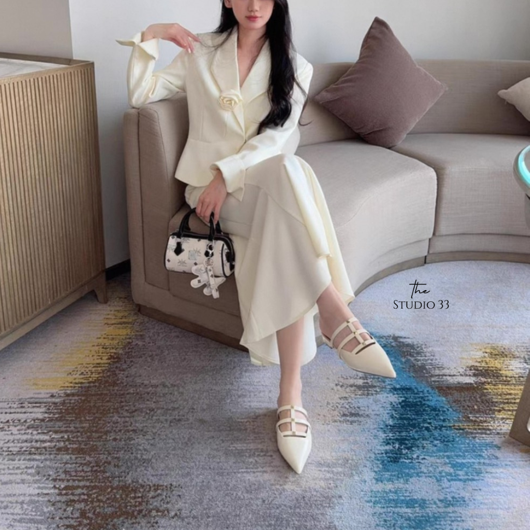 氣質鏤空平底鞋