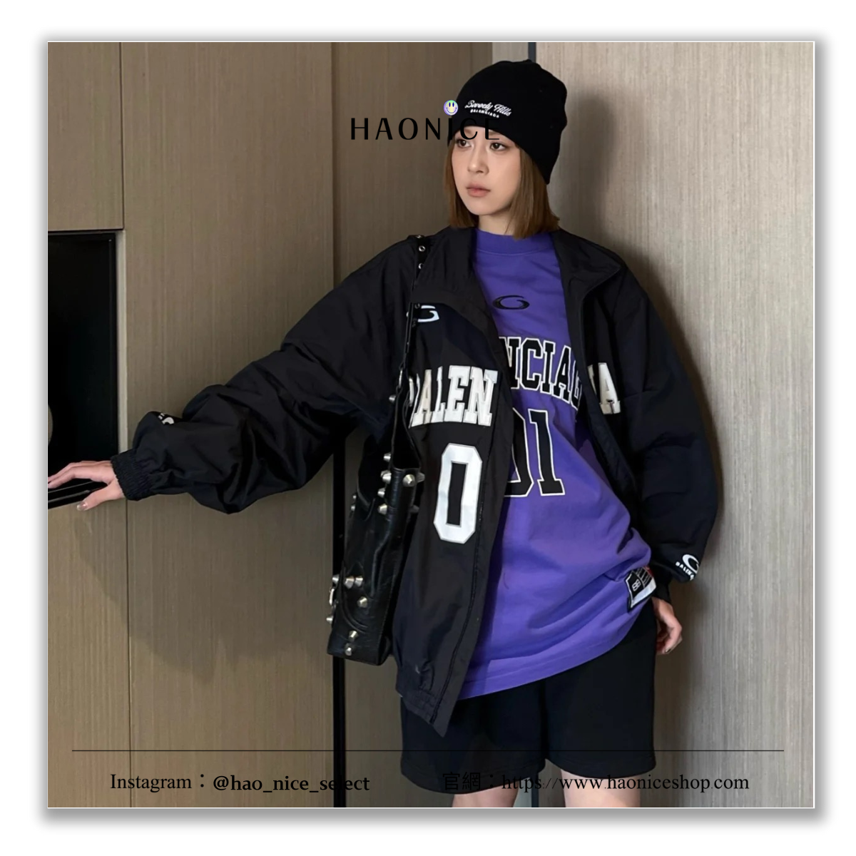 【HAO NICE】上海經銷商🔥Balenciaga 巴黎世家 經典元素01號 球隊風運動外套 防風外套 休閒