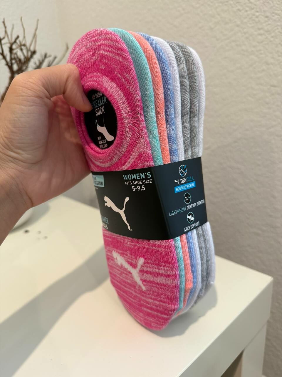 [USW] PUMA MULTI 1527686 LADIE'S SNEAKER LINER SOCKS, 888822107998 (UZZ395)