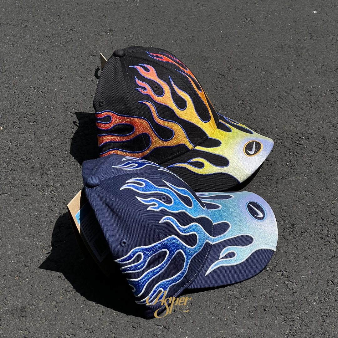 Nike Club Cap Structured OG Flame 火焰 可調節 老帽 黑 HV6642-010 藍 HV6642-410