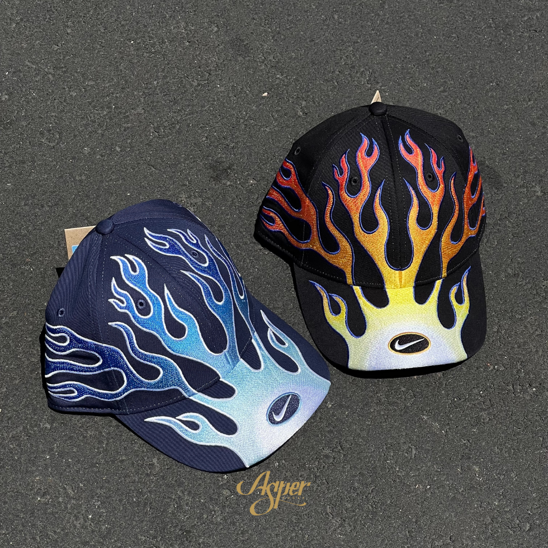 Nike Club Cap Structured OG Flame 火焰 可調節 老帽 黑 HV6642-010 藍 HV6642-410