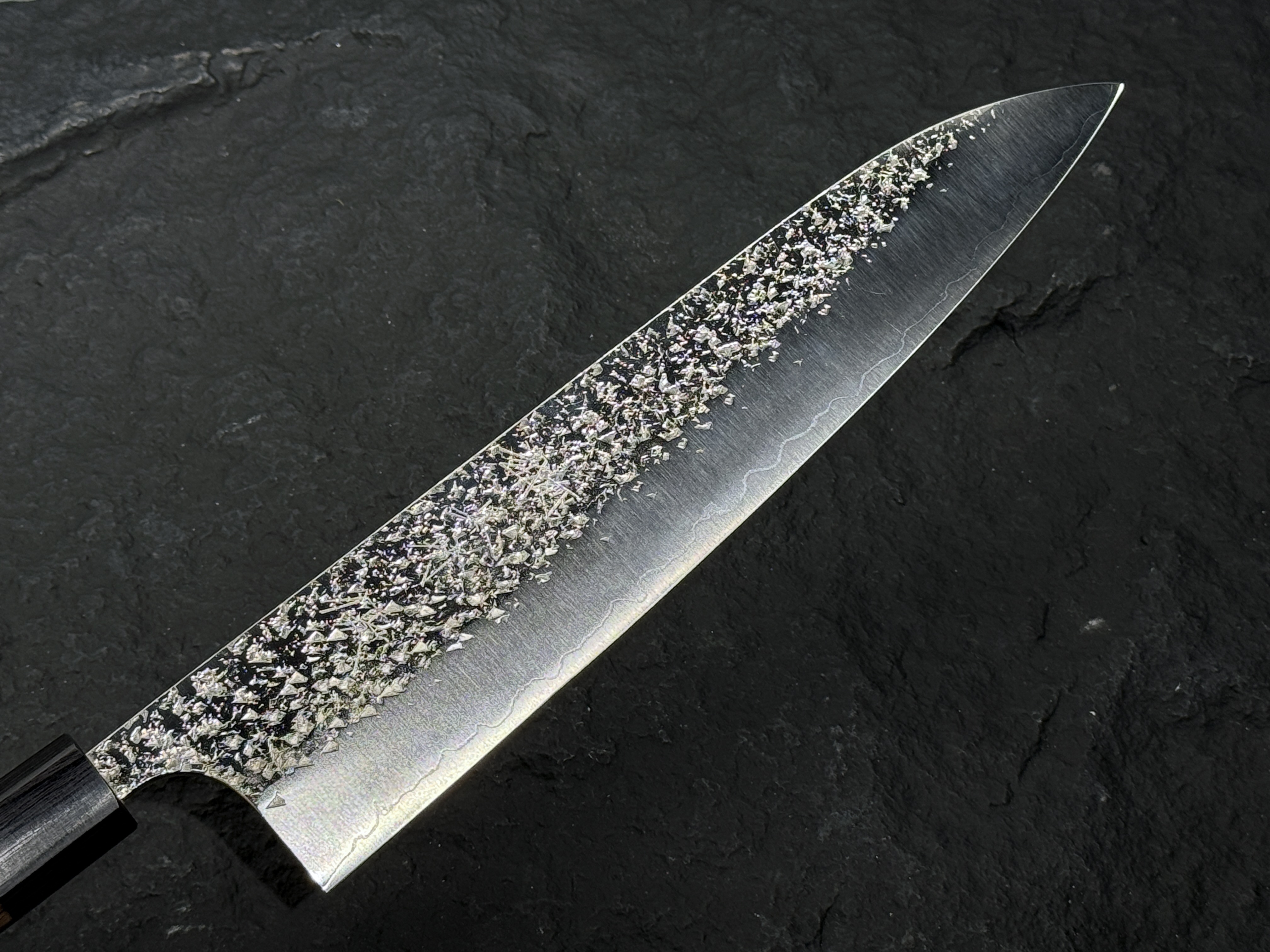 黑崎優 雫 SG2 槌目 牛刀 紫檀柄