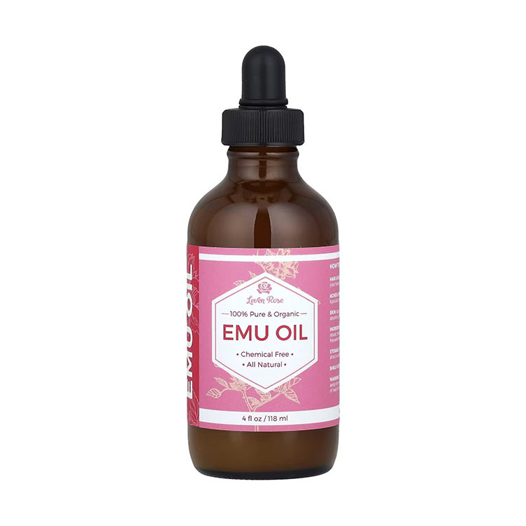 Leven Rose, 100% Pure & Organic Emu Oil, 4 fl oz (118 ml)