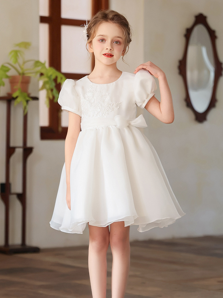 仙氣飄飄及膝鋼琴生日表演禮服裙