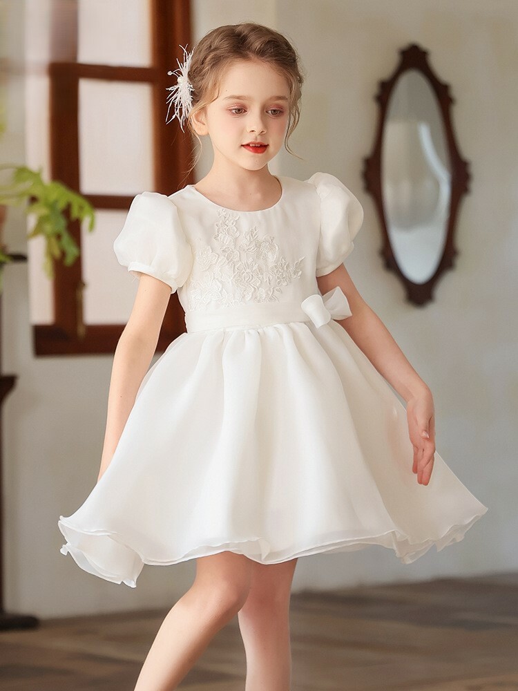 仙氣飄飄及膝鋼琴生日表演禮服裙