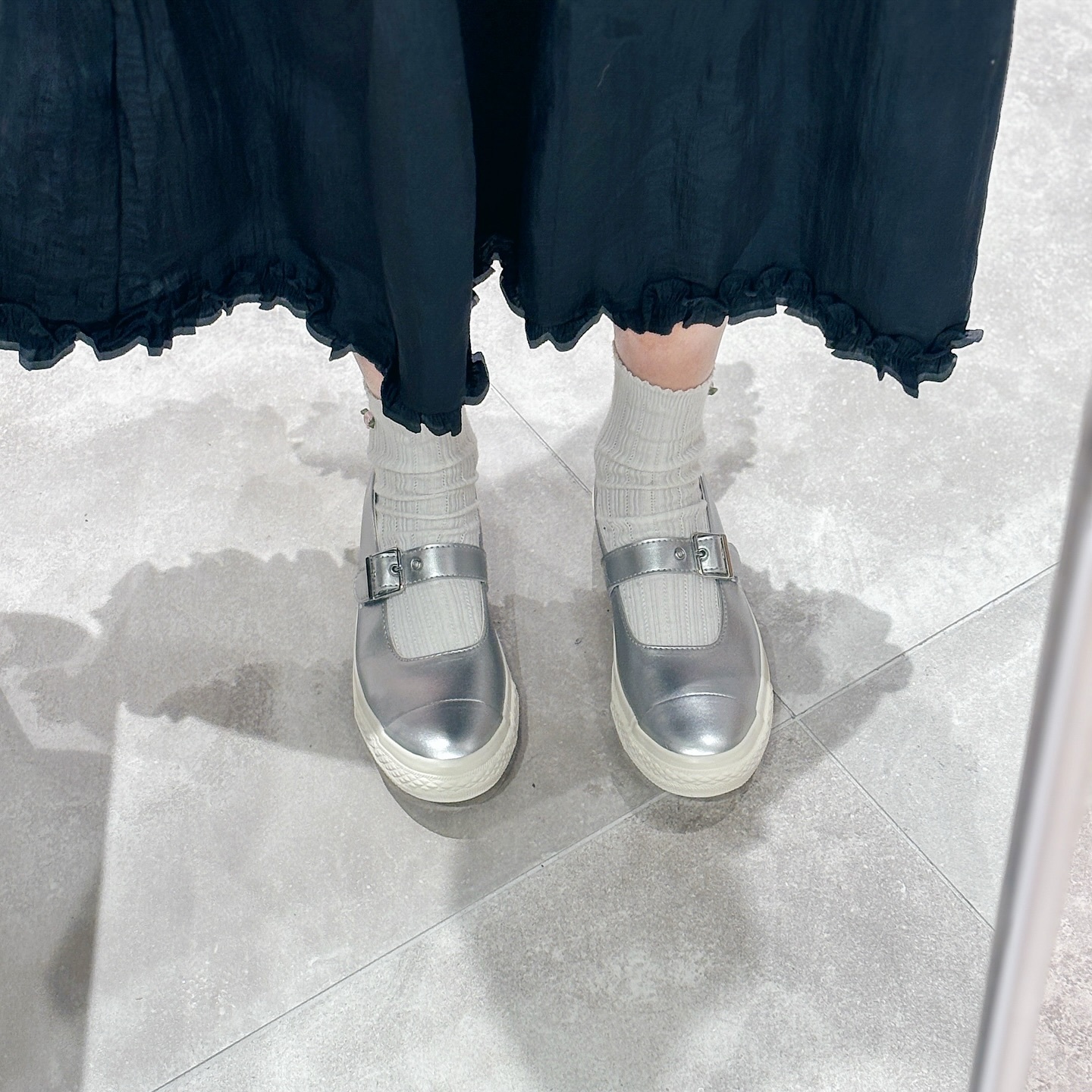 Converse All Star LP MJ ML OX 日本限定 液態銀 銀色 瑪莉珍鞋 31314652