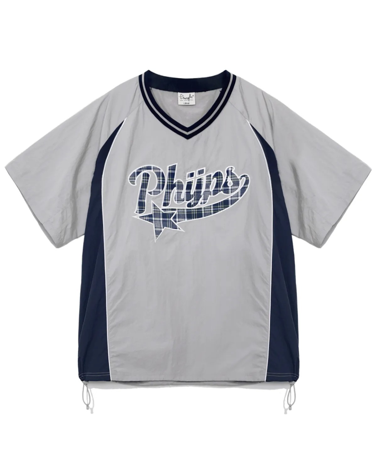 PHYPS NYLON CHECK TAIL LOGO SHORT SLEEVE