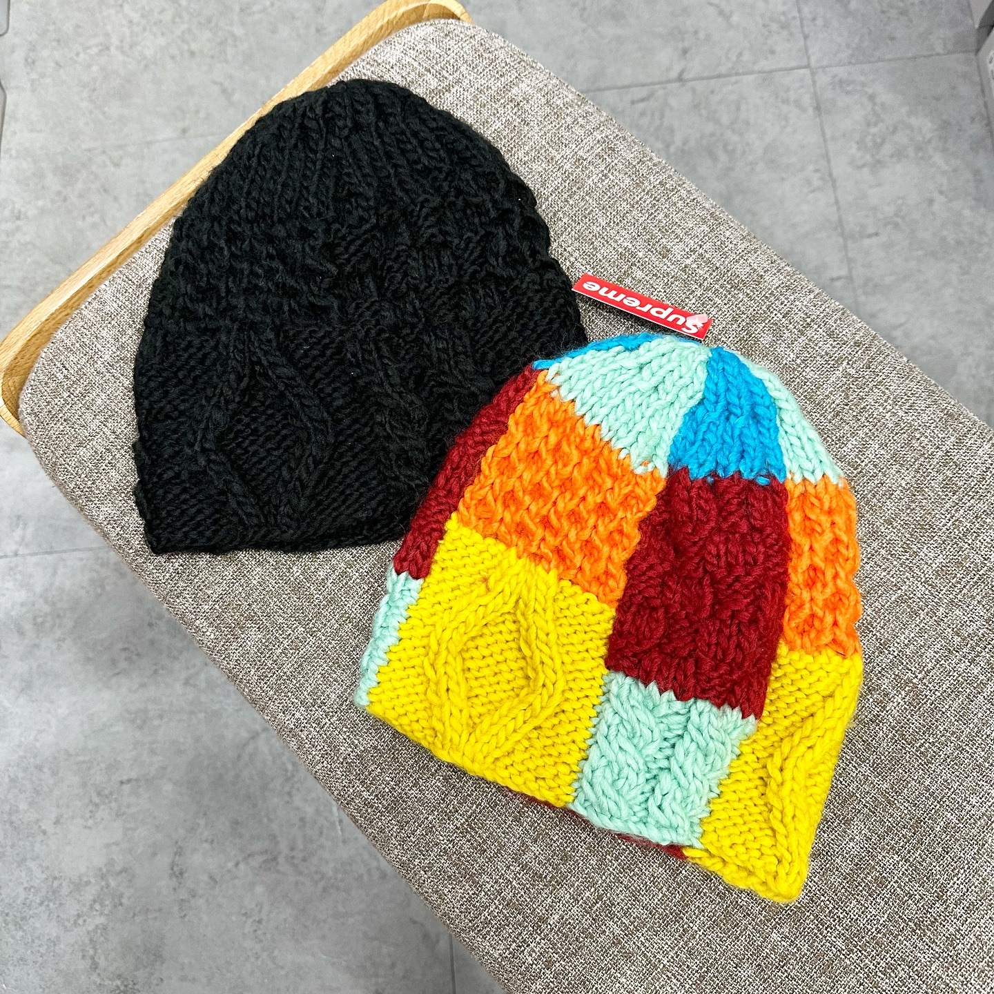 SUPREME SS25 BLOCK KNIT BEANIE 兩色