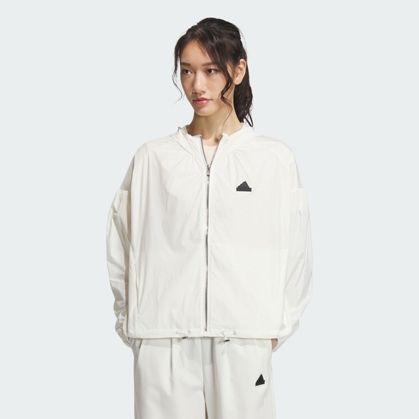 ADIDAS 外套 TECH UPF HD JKT 白色 抽繩 連帽 風衣外套 女 IM8837