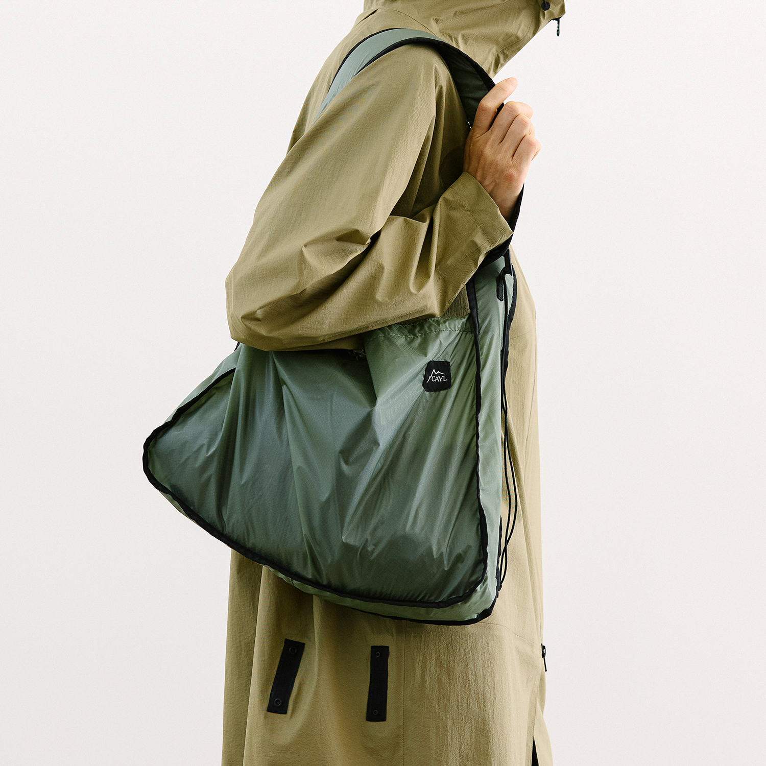 【CAYL】 light packable cross bag / khaki CAYL Light Packable Cross Bag / Khaki