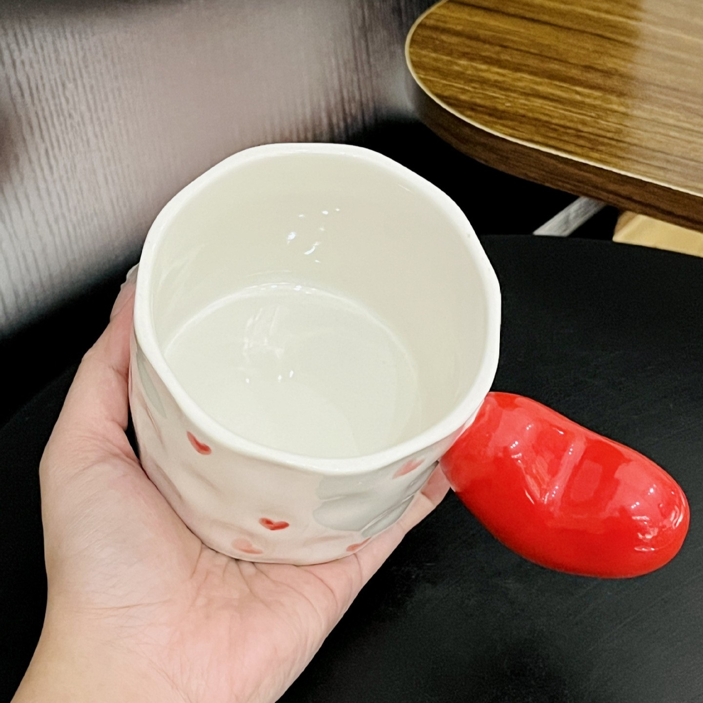 Hand-painted Heart Mug without Spoon